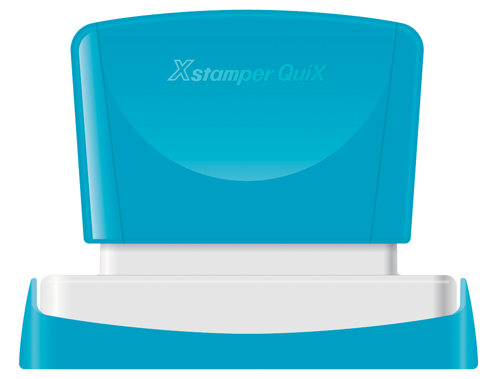 SELLO X'STAMPER QUIX PERSONALIZABLE COLOR ROJO MEDIDAS 14X60 MM Q-14