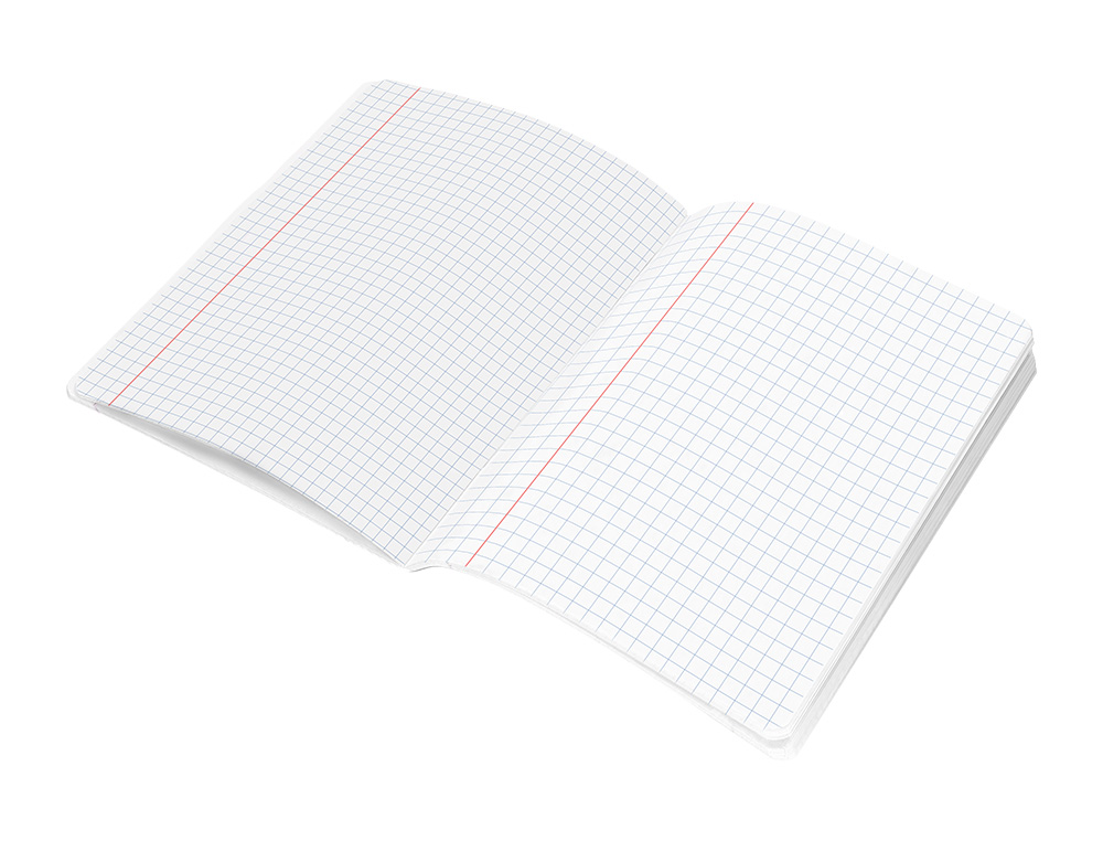 LIBRETA LIDERPAPEL SCRIPTUS A5 48 HOJAS 90GR CUADRO 8MM CON MARGEN