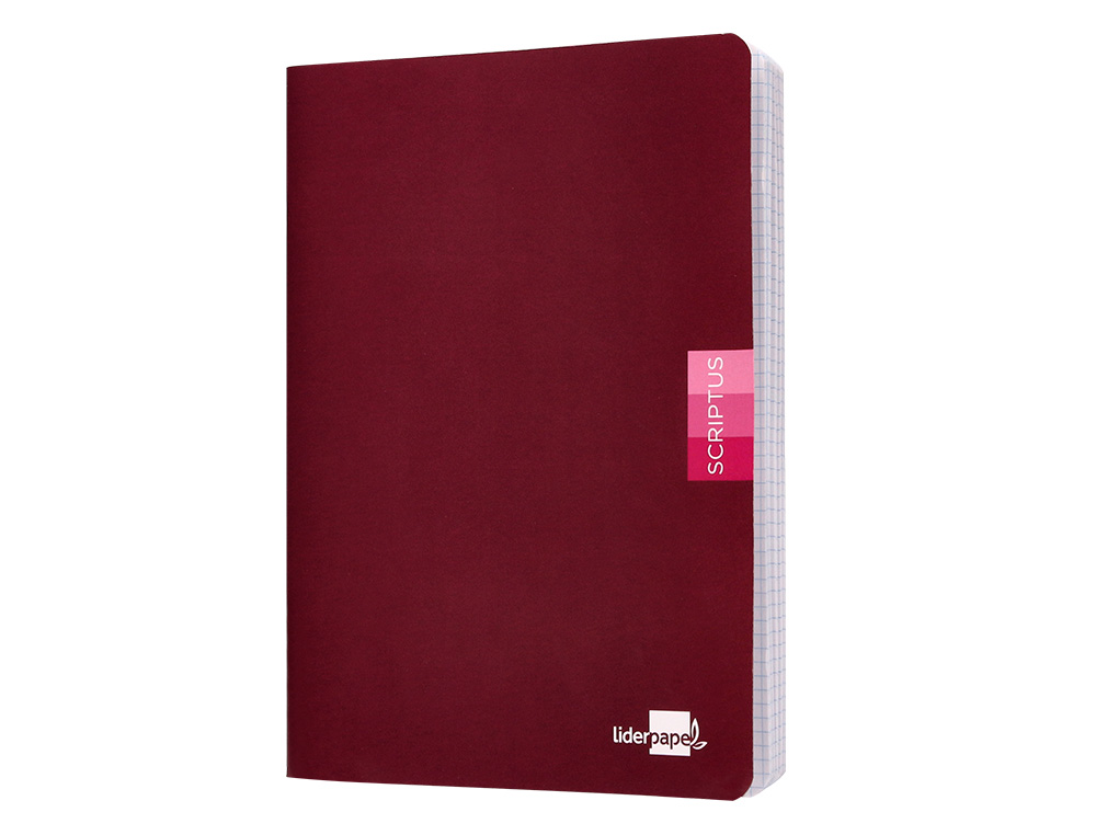 LIBRETA LIDERPAPEL SCRIPTUS A5 48 HOJAS 90GR CUADRO 8MM CON MARGEN