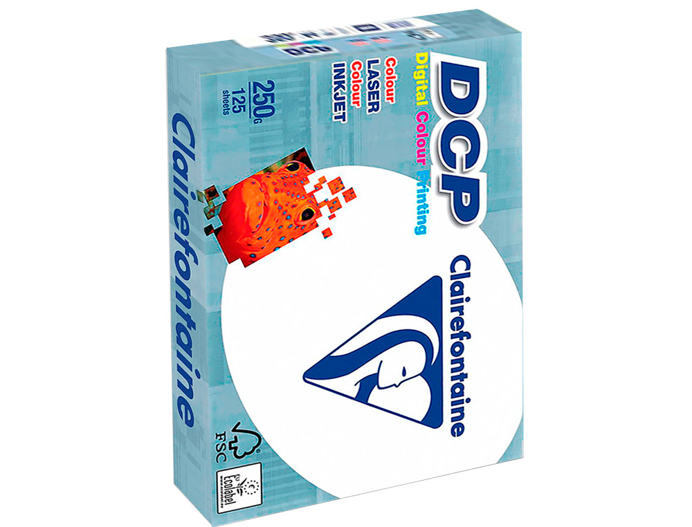 PAPEL FOTOCOPIADORA CLAIREFONTAINE DIN A4 250 GRAMOS PAQUETE DE 125 HOJAS