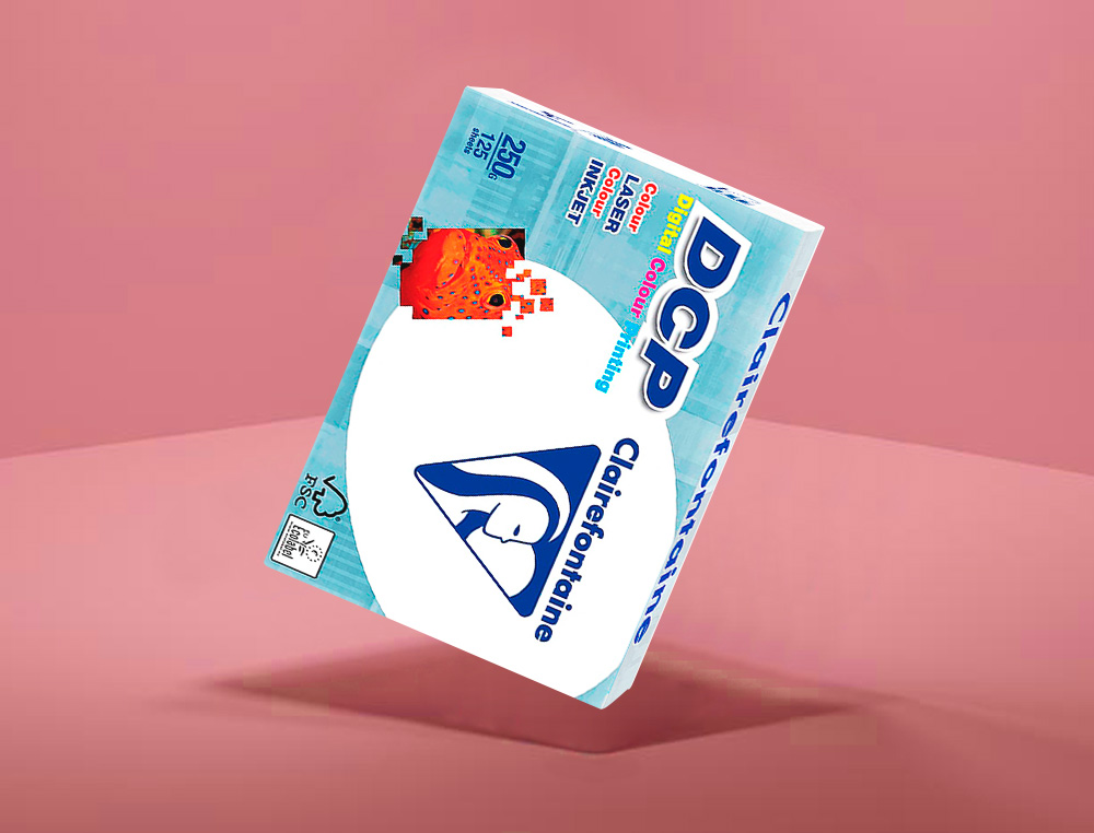 PAPEL FOTOCOPIADORA CLAIREFONTAINE DIN A4 250 GRAMOS PAQUETE DE 125 HOJAS