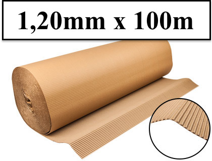 CARTON ONDULADO DE 1,20 X 100 MT